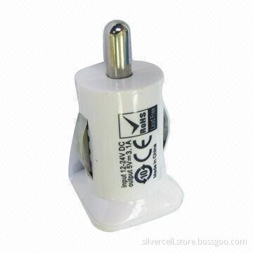 USB Car Charger with 5.5V DC Output Voltage, CE Mark